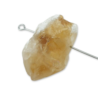 Citrine nugget with hole 28x17 mm no 502