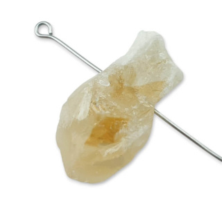Citrine nugget with hole 29x15 mm no 476