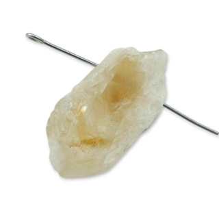 Citrine nugget with hole 29x16 mm no 497
