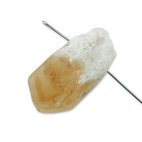Citrine nugget with hole 29x16 mm no 499 Citrine nugget with hole 29x16 mm no 499