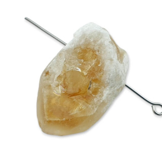 Citrine nugget with hole 29x16 mm no 507