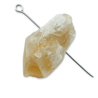 Citrine nugget with hole 29x16 mm no 513
