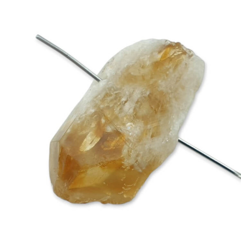 Citrine nugget with hole 30x15 mm no 517 Citrine nugget with hole 30x15 mm no 517