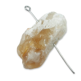 Citrine nugget with hole 30x15 mm no 531