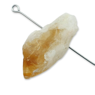 Citrine nugget with hole 30x15 mm no 537