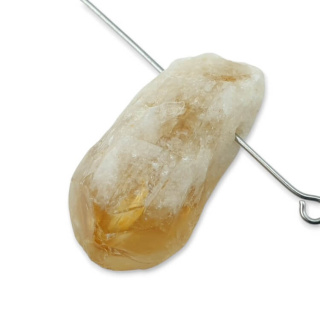 Citrine nugget with hole 30x15 mm no 538