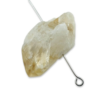 Citrine nugget with hole 30x17 mm no 493
