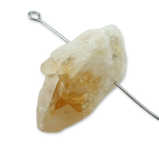Citrine nugget with hole 30x17 mm no 500