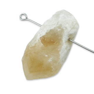 Citrine nugget with hole 31x15 mm no 486
