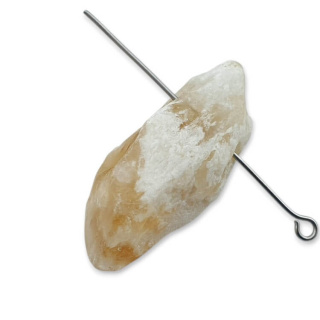 Citrine nugget with hole 31x15 mm No 530