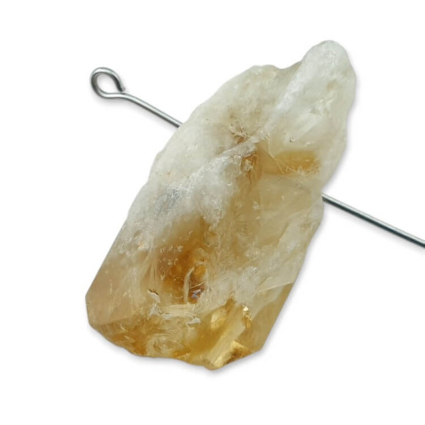 Citrine nugget with hole 31x16 mm no 509 Citrine nugget with hole 31x16 mm no 509