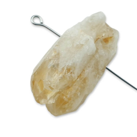 Citrine nugget with hole 31x17 mm no 481 Citrine nugget with hole 31x17 mm no 481