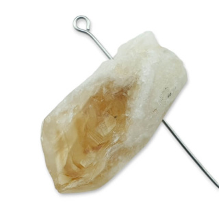 Citrine nugget with hole 31x17 mm no 522