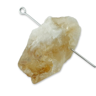 Citrine nugget with hole 31x19 mm no 529