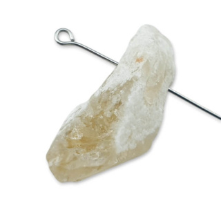 Citrine nugget with hole 32x14 mm no 490