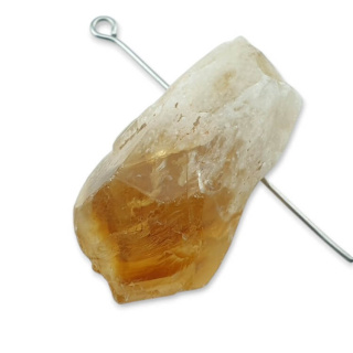Citrine nugget with hole 32x16 mm no 482