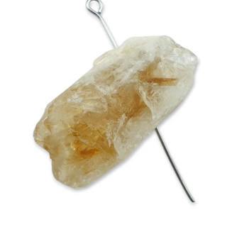 Citrine nugget with hole 32x16 mm no 506