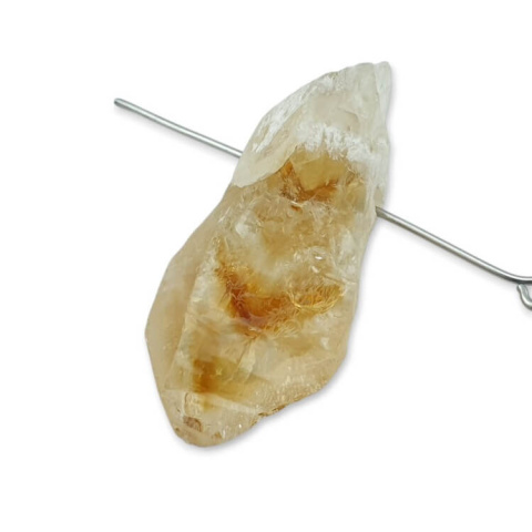 Citrine nugget with hole 33x13 mm no 479 Citrine nugget with hole 33x13 mm no 479