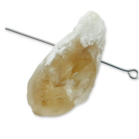Citrine nugget with hole 33x16 mm no 504 Citrine nugget with hole 33x16 mm no 504