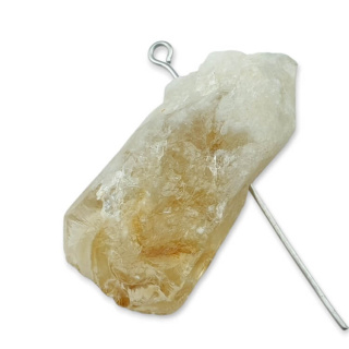 Citrine nugget with hole 34x16 mm no 526