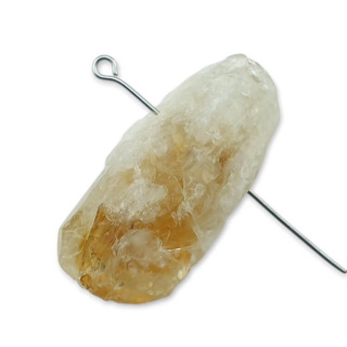 Citrine nugget with hole 34x17 mm no 508