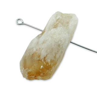 Citrine nugget with hole 35x16 mm no 478