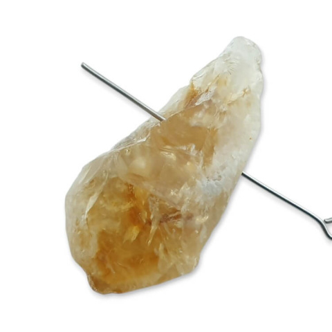 Citrine nugget with hole 37x18 mm no 484 Citrine nugget with hole 37x18 mm no 484