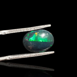 Czarny Opal Etiopski 11x8 mm nr 883