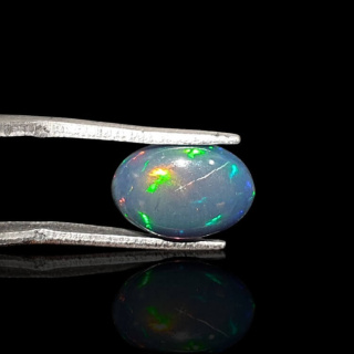 Czarny Opal Etiopski 12x8 mm nr 878
