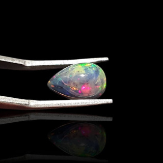 Czarny Opal Etiopski 12x8 mm nr 879