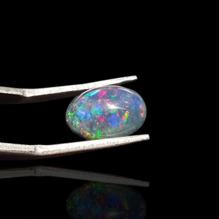 Czarny Opal Etiopski 12x8 mm nr 884