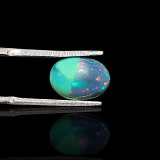Czarny Opal Etiopski 12x8 mm nr 885