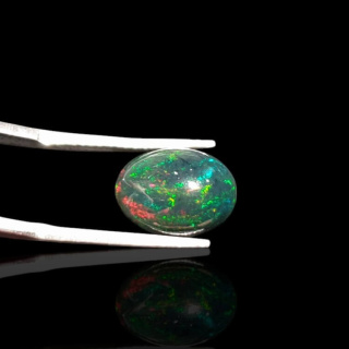 Czarny Opal Etiopski 12x9 mm nr 888