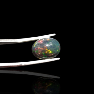 Czarny Opal Etiopski 13x10 mm nr 861
