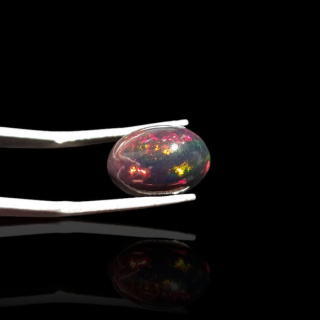 Black Ethiopian Opal 13x9 mm no. 863