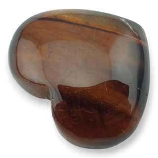 Tiger's eye red heart 26x22 mm nr G28