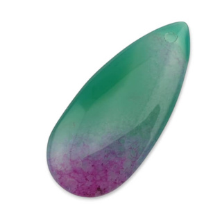 Agate cabochon with hole 40x17 mm no 97
