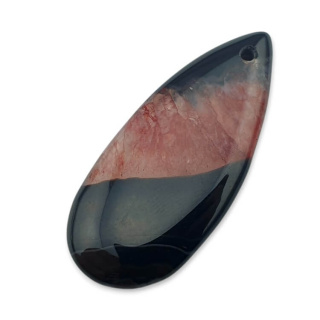 Agate cabochon with hole 41x18 mm no. 103