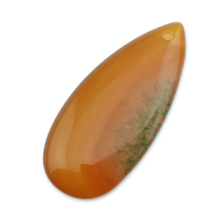Agate cabochon with hole 41x18 mm no. 107