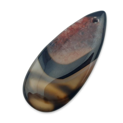 Agate cabochon with hole 41x18 mm no 110 Agate cabochon with hole 41x18 mm no 110