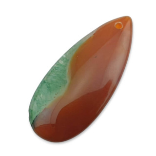 Agate cabochon with hole 41x18 mm no 98