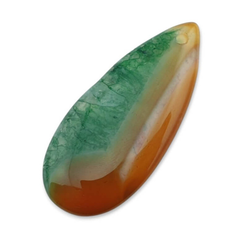 Agate cabochon with hole 41x18 mm no 99 Agate cabochon with hole 41x18 mm no 99