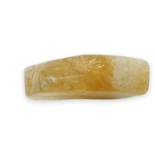 Citrine slice with hole 28x22 mm no 38