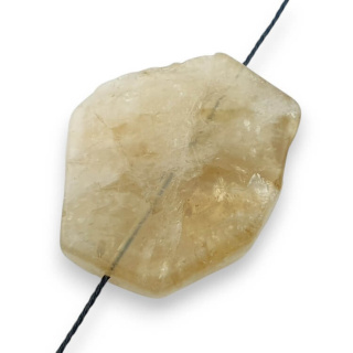 Citrine slice with hole 30x25 mm no 37