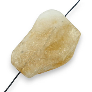 Citrine slice with hole 32x22 mm no 42