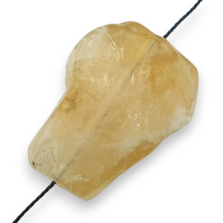 Citrine slice with hole 32x24 mm no 41