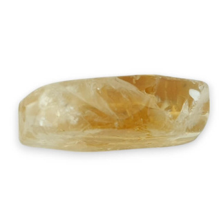 Citrine slice with a hole 33x23 mm No 16