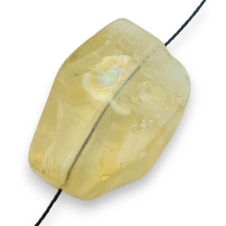 Citrine slice with hole 33x24 mm no 19