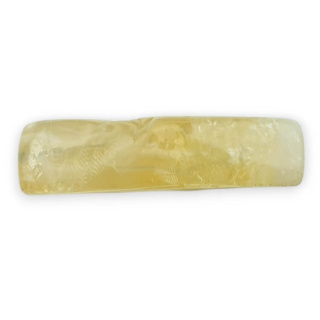 Citrine slice with hole 33x24 mm no 19