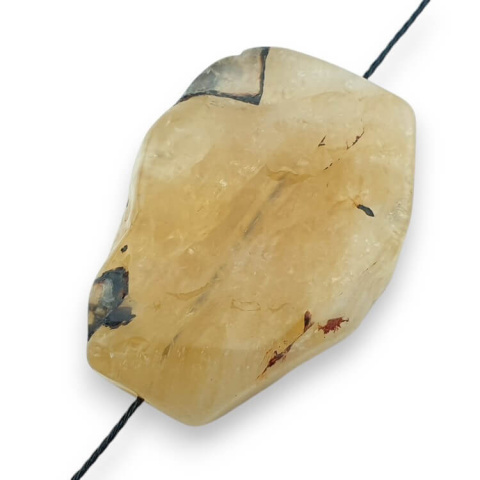 Citrine patch with hole 33x25 mm no 18 Citrine patch with hole 33x25 mm no 18